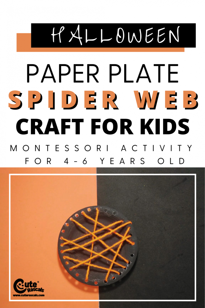 Paper Plate Spider Web Craft for Kids for Halloween (4-6 Years Old ...