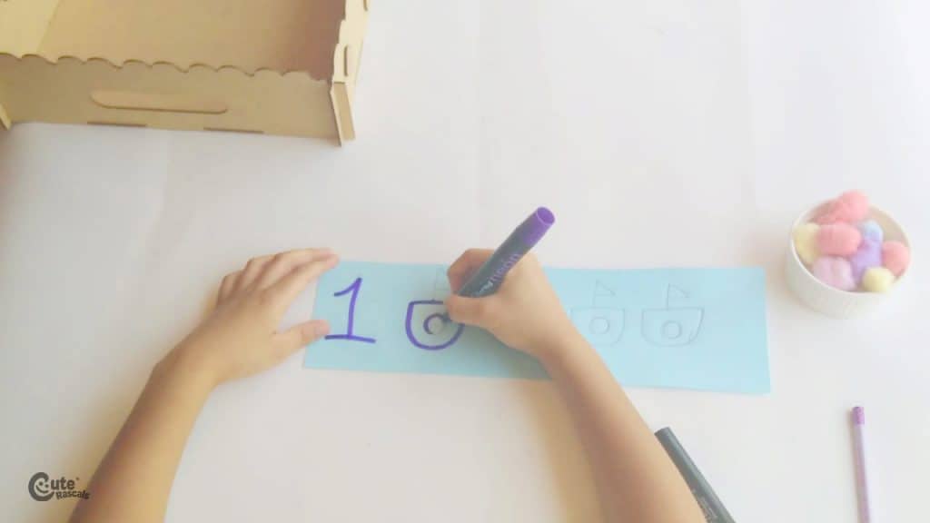 Montessori Math kid activity