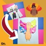 Thanksgiving Turkey Cotton Wings Numbers and Quantity Montessori Kids Activity (4-6 Years Old)