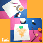 Thanksgiving Carrot Painting Art for Kids (4-6 Years Old)