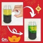 4 Step Chinese Lava Preschool Science Experiment STEM with Free Printable Worksheets (4-6 Year olds)