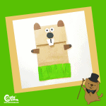 Groundhog Paper Bag Easy Art and Craft Idea for Preschoolers Montessori Activity with Printable Worksheets (4-6 Year Olds)