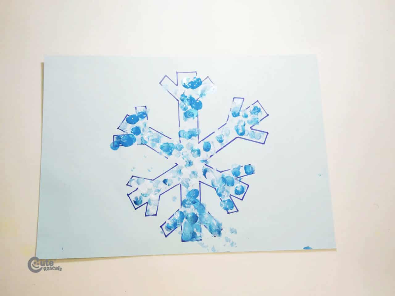 snowflake drawing winter art for kids