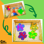 Thread for the Flower Craft Activity for Kids Montessori Worksheets (4-6 Year Olds)