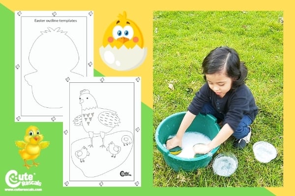 Chicks to the Water Sensorial Easter Activities for Toddlers (1-2 Year Olds)