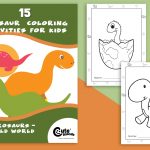Cute Dinosaur Coloring Pages for Kids (15 Detailed Sheets)
