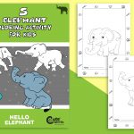 Easy Elephant Coloring Pages for Kids (5 Detailed Sheets)
