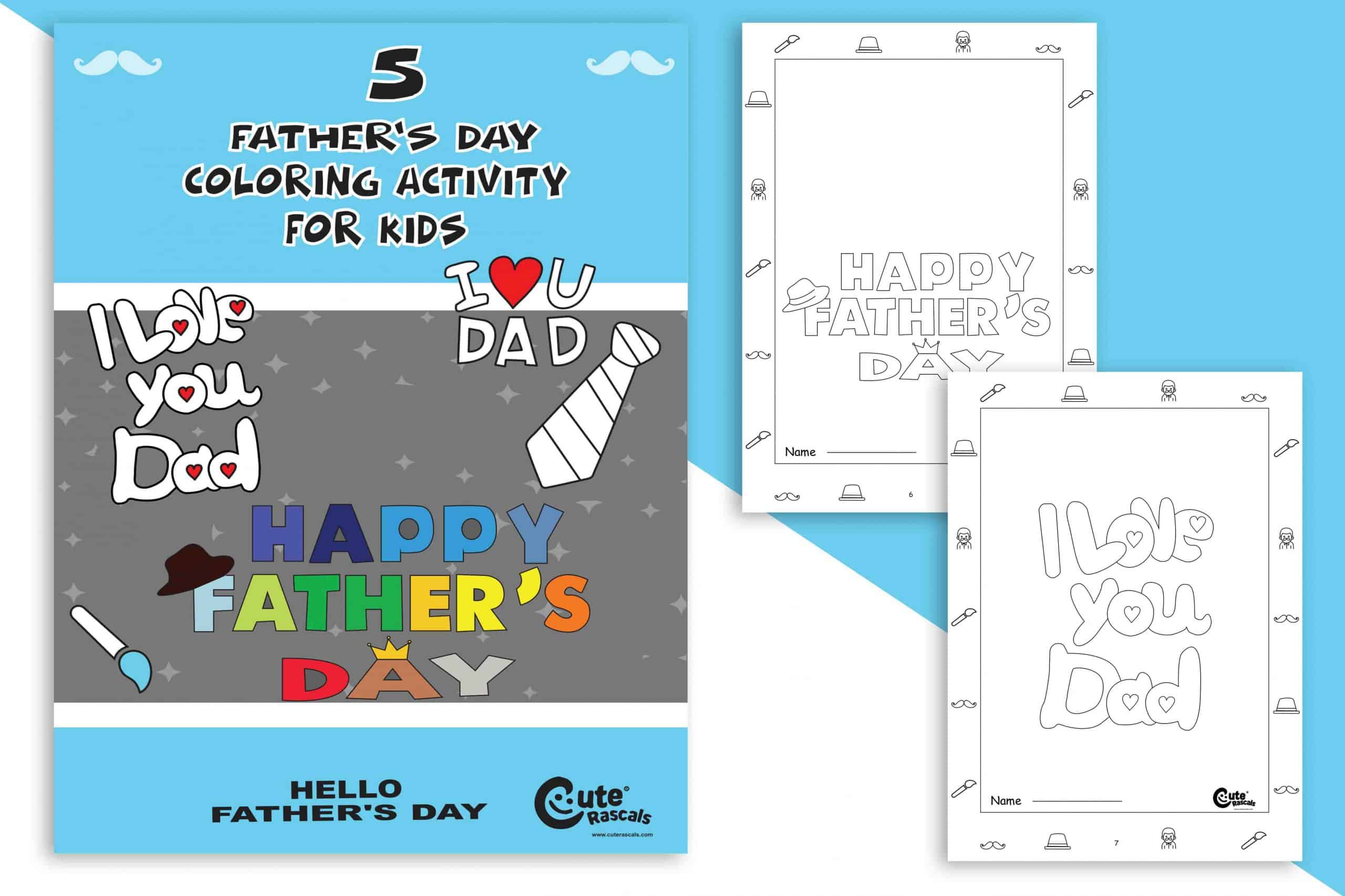 5 Father's day coloring pages for kids to express their love