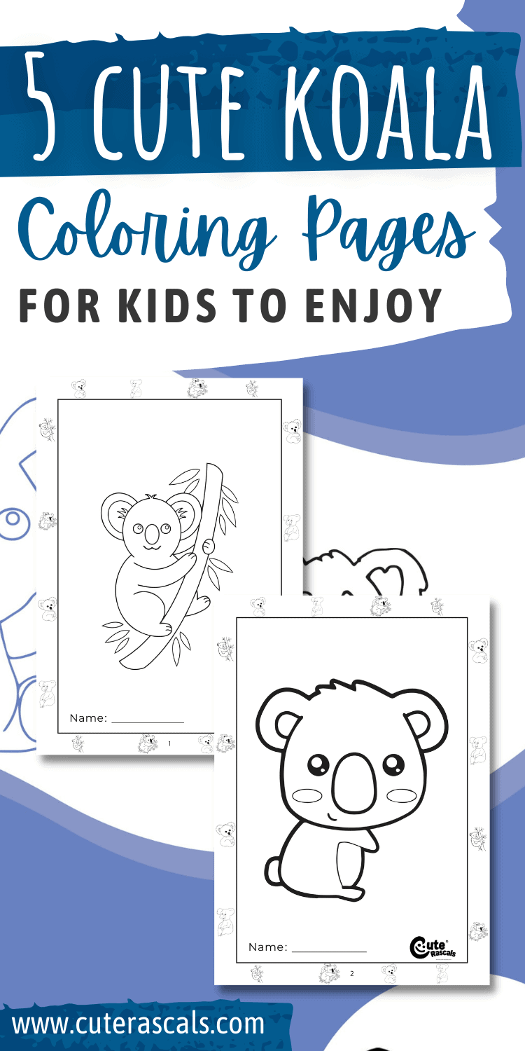5 Cute Koala Coloring Pages for Kids to Enjoy