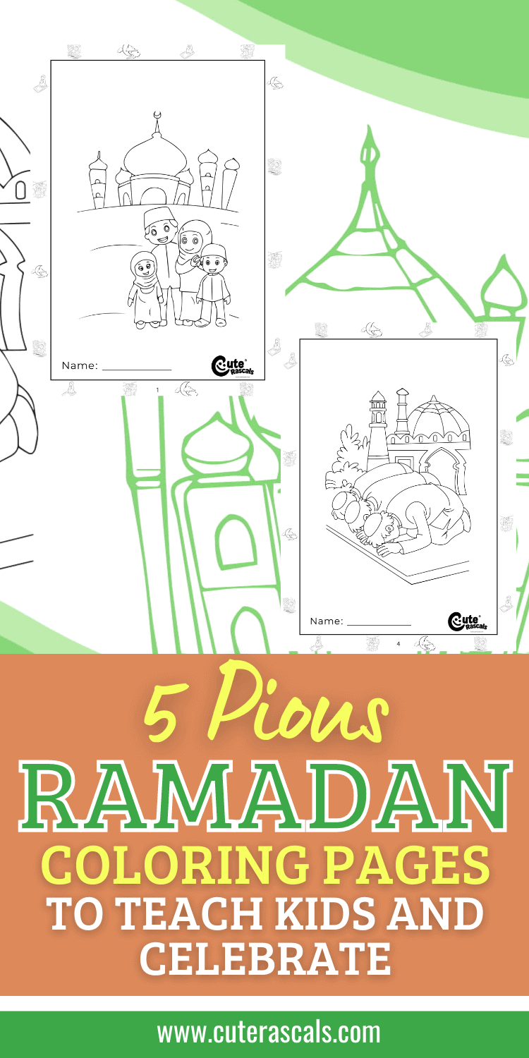 5 Pious Ramadan Coloring Pages to Teach Kids and Celebrate