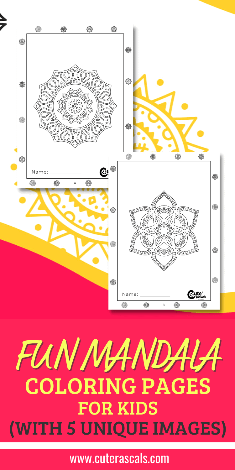 Fun Mandala Coloring Pages for Kids (With 5 Unique Images)