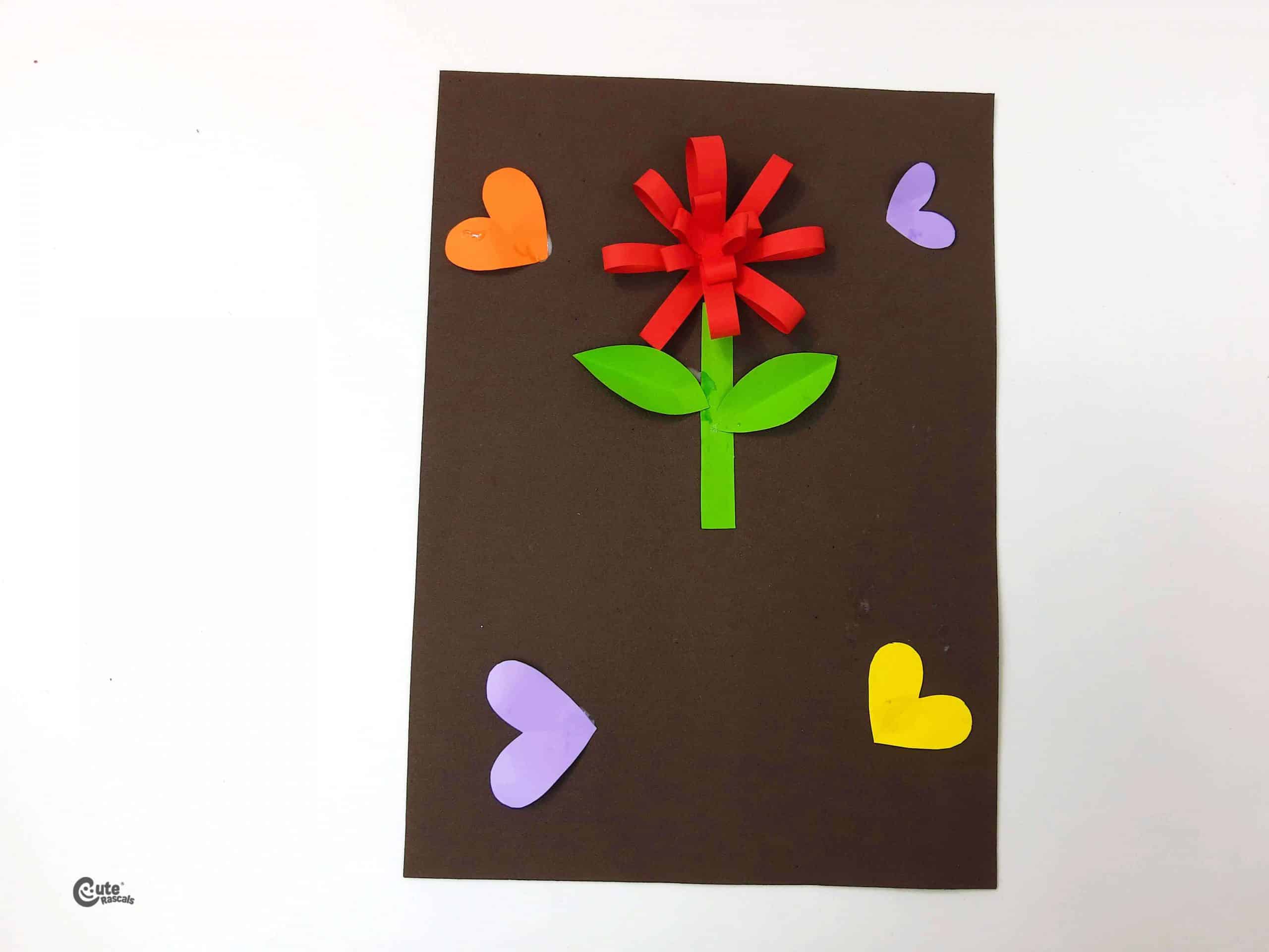 Mother’s Day card. Easy mother's day craft ideas for kids