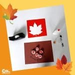 Playing with Leaves Easy Fall Craft Fine Motor Skills Worksheets (4-6 Year Olds)