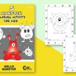 5 Silly Monster Coloring Pages for Kids to Enjoy