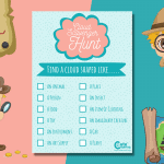 Beautiful outdoor scavenger hunt for kids to love clouds