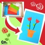 Roses for Mom Mother's Day Crafts for Kindergarten Fine Motor Skills Montessori Worksheets (4-6 Year Olds)