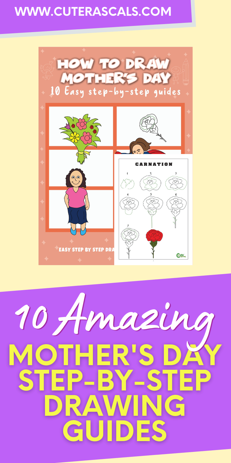 10 Amazing Mother's Day Step-By-Step Drawing Guides