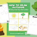 How To Draw Guides: Cute Outdoor Items In Easy Steps (Clouds, Trees & More)