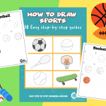10 Creative Sports Step-By-Step Drawing Guides