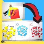 Caught in the Spiderweb Halloween Patterns Sensory Crafts Worksheets (4-6 Years Old)