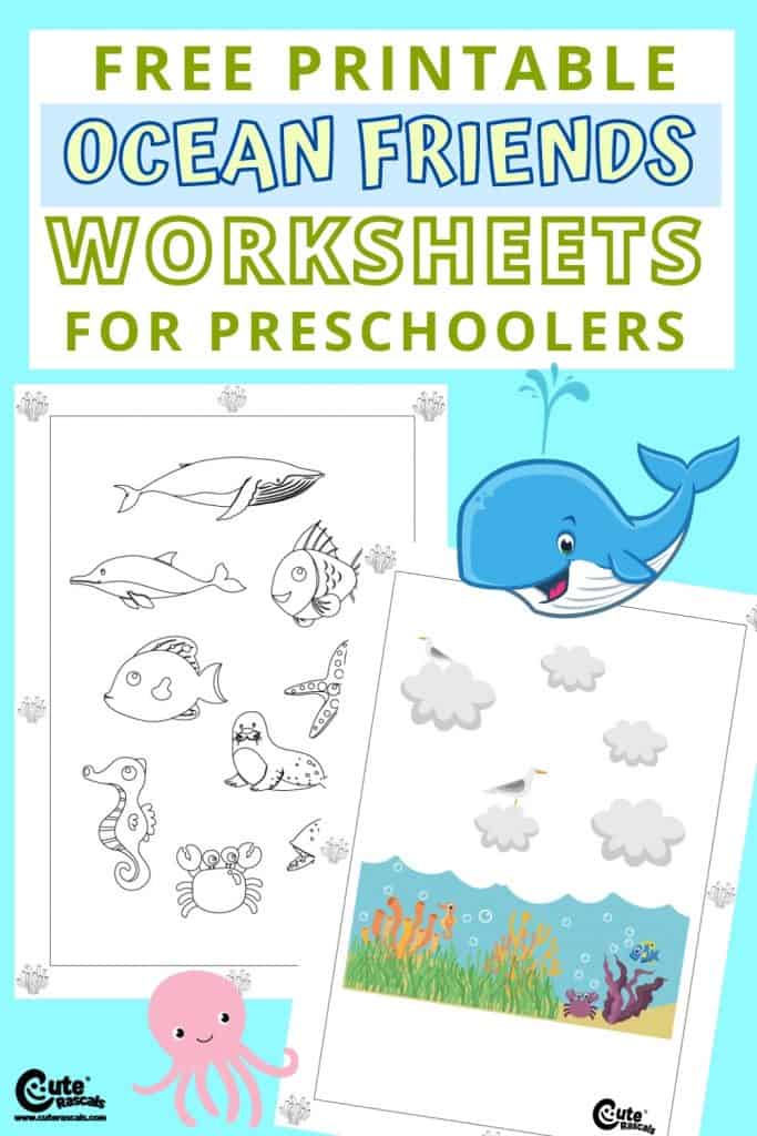 Free printable ocean friends worksheets