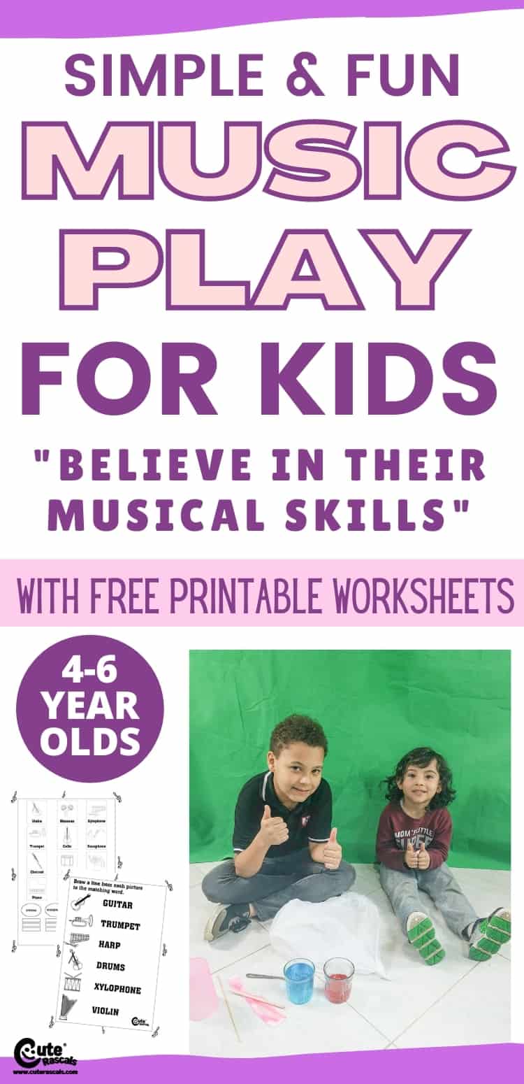 Fun music for kids. Encourage them to believe in their musical skills