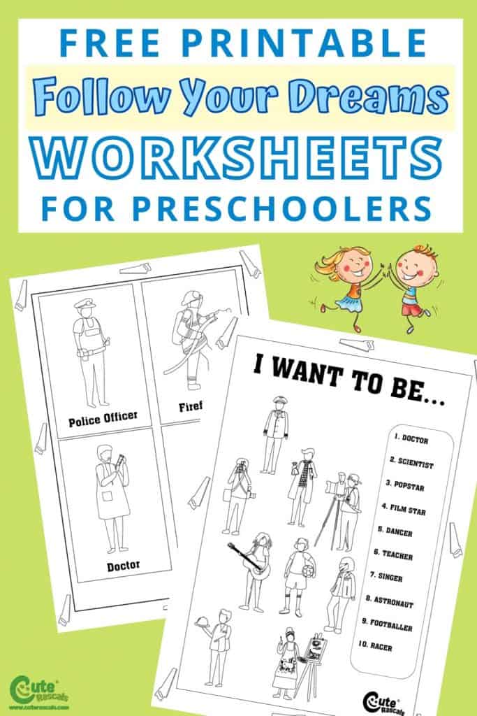 Free printable follow your dreams worksheets
