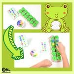 Frogs on Lilies Balancing Activity Positive Thinking for Kids Worksheets (4-6 Year Olds)